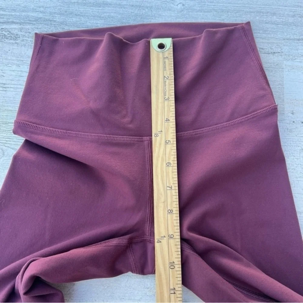 Lululemon Leggings Size 4 Red Wine Maroon‎ Womens Yoga Athleisure Wear
